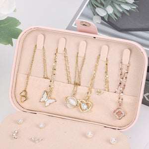 Portable jewelry storage box, large capacity jewelry rings – alternate view