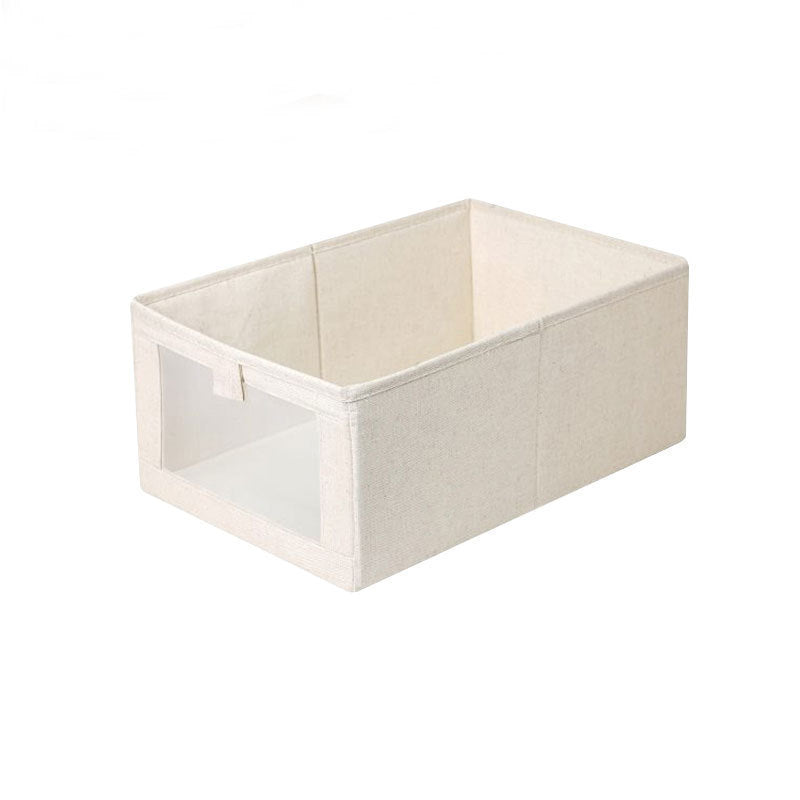 Visible foldable clothes storage box home wardrobe clothing storage – alternate view