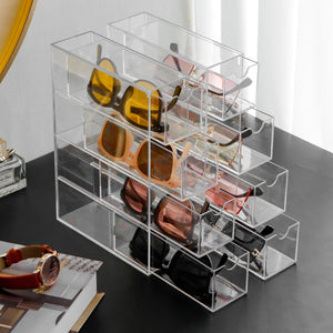 Acrylic Simple Clear Glasses Organizer Display Stand Sunglasses – alternate view