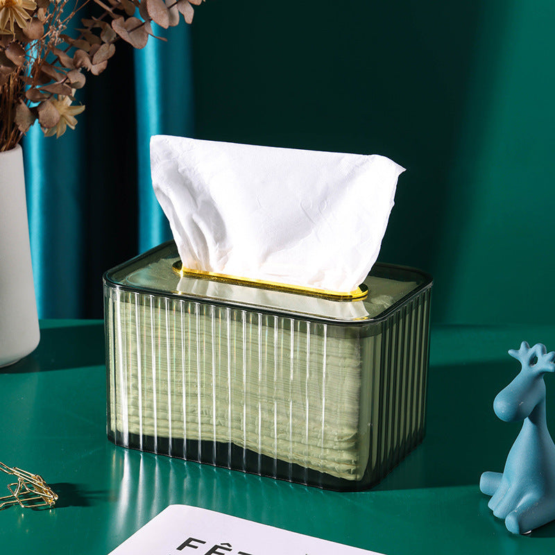 Decorative Pop-Up Tissue Box Cover – Green