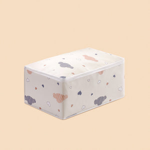 Dust-Resistant Quilt and Clothing Storage Bag – Clouds Dark Blue