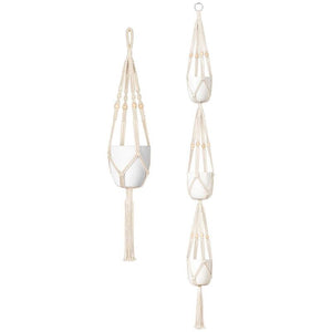 Macrame Plant Hanger Set Of 5 Indoor Wall Hanging Planter Basket – alternate view