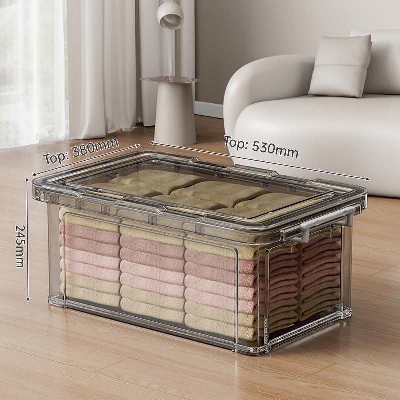Large Clear Stackable Storage Box – A