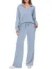 Women's Casual Long-Sleeve Two-Piece Pants Set