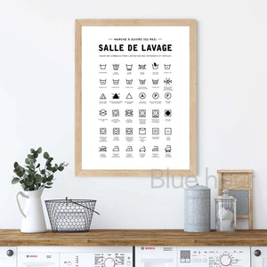 Laundry Care Guide Wall Art Print – CPC5364