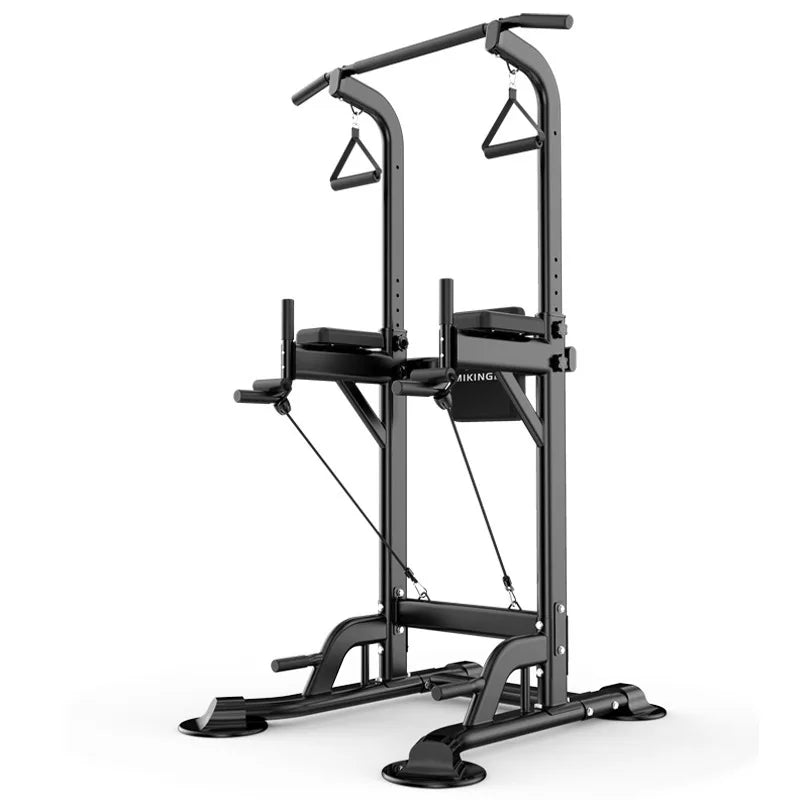 Adjustable Home Gym Pull-Up Station with Bench and Rack
