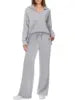 Women's Casual Long-Sleeve Two-Piece Pants Set