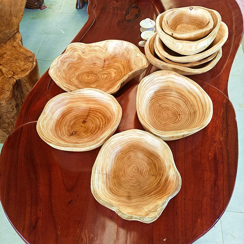 Solid Wood Serving Tray and Bowl
