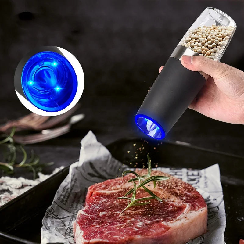 Automatic Gravity Electric Salt & Pepper Grinder Set