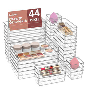 44-Piece Modular Drawer Organizer Set