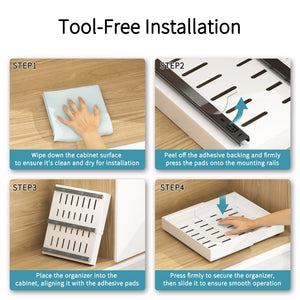 Expandable Pull-Out Cabinet Organizer – alternate view
