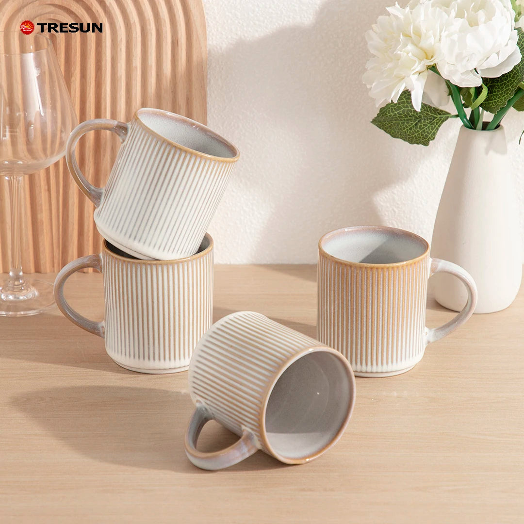 16-Piece Reactive Glaze Stoneware Dinnerware Set