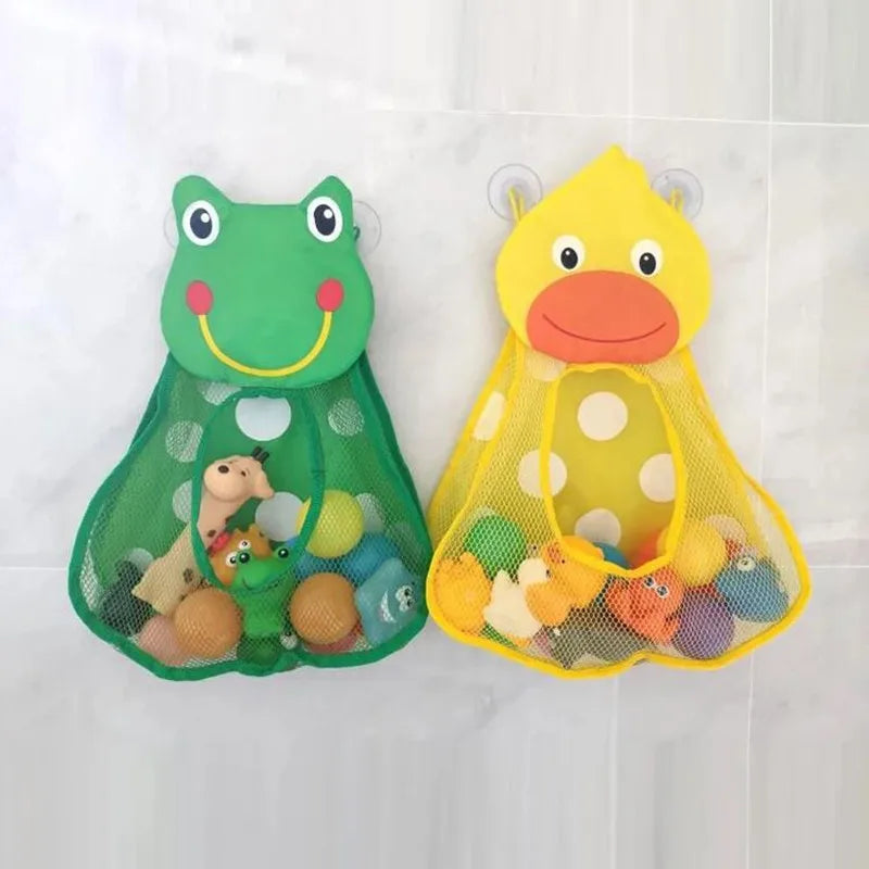 Suction-Cup Mesh Bath Toy Organizer – rabbit blue