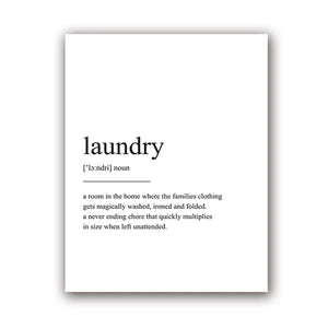 Laundry Care Guide Wall Art Print – CPH6765
