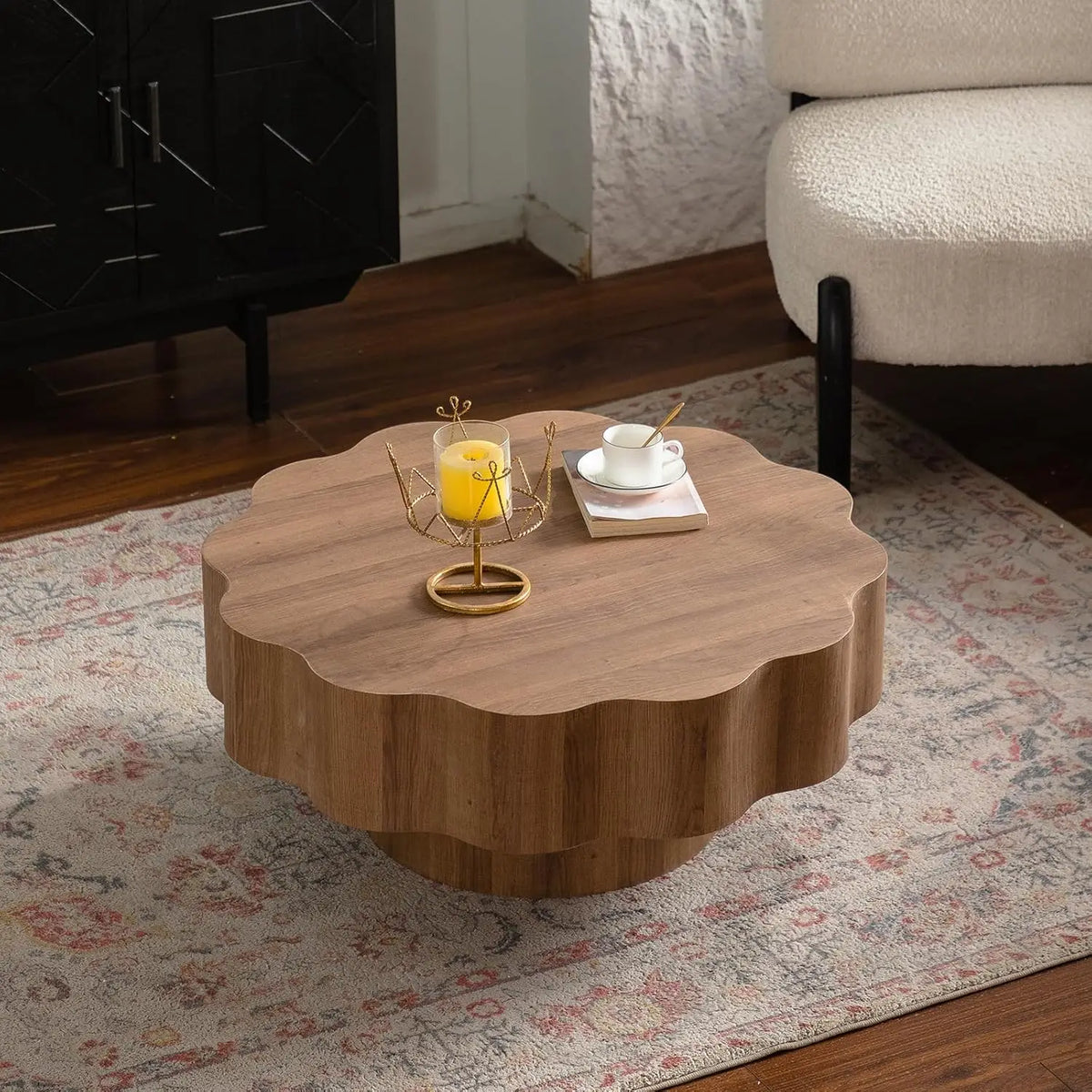 Farmhouse Design Mid Century Modern Low Pedestal Base