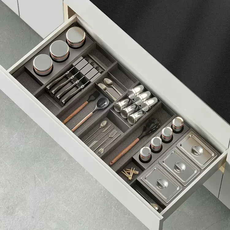 Metal Drawer Organizer with Adjustable Dividers