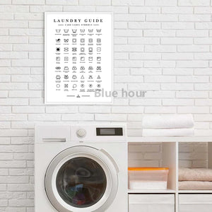 Laundry Care Guide Wall Art Print – CPH5195