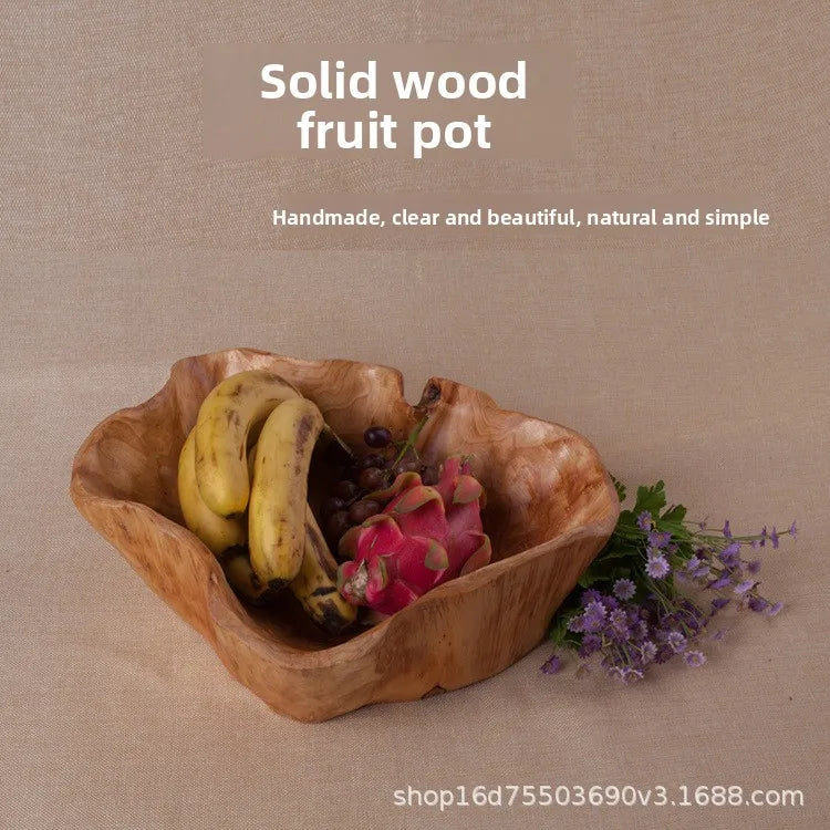 Solid Wood Serving Tray and Bowl