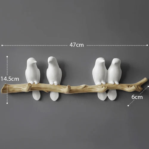 Decorative Bird Wall Hooks – alternate view