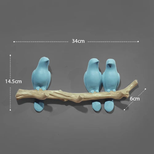 Decorative Bird Wall Hooks – alternate view