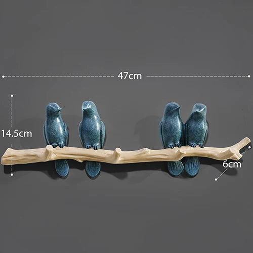 Decorative Bird Wall Hooks – alternate view