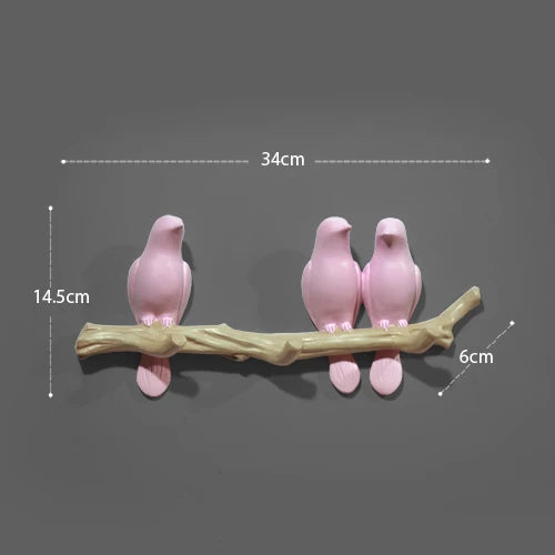 Decorative Bird Wall Hooks – alternate view