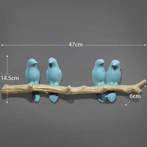 Decorative Bird Wall Hooks – alternate view