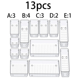 44-Piece Modular Drawer Organizer Set