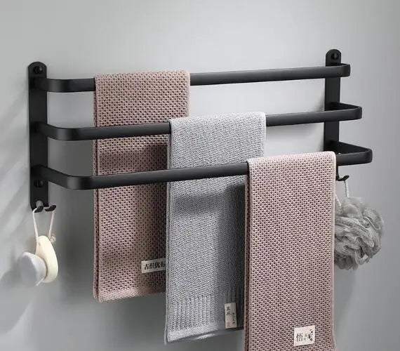 3-Tier Wall-Mounted Bathroom Towel Bar