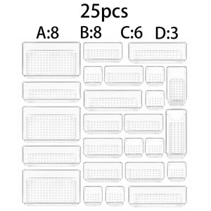 44-Piece Modular Drawer Organizer Set
