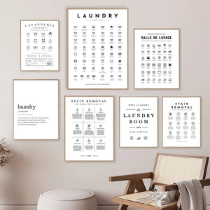 Laundry Care Guide Wall Art Print – CPC5314 B