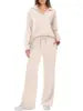 Women's Casual Long-Sleeve Two-Piece Pants Set