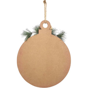Merry and Bright Wooden Christmas Wall Sign
