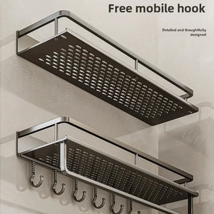 No-Drill Wall-Mounted Bathroom Shelf – alternate view