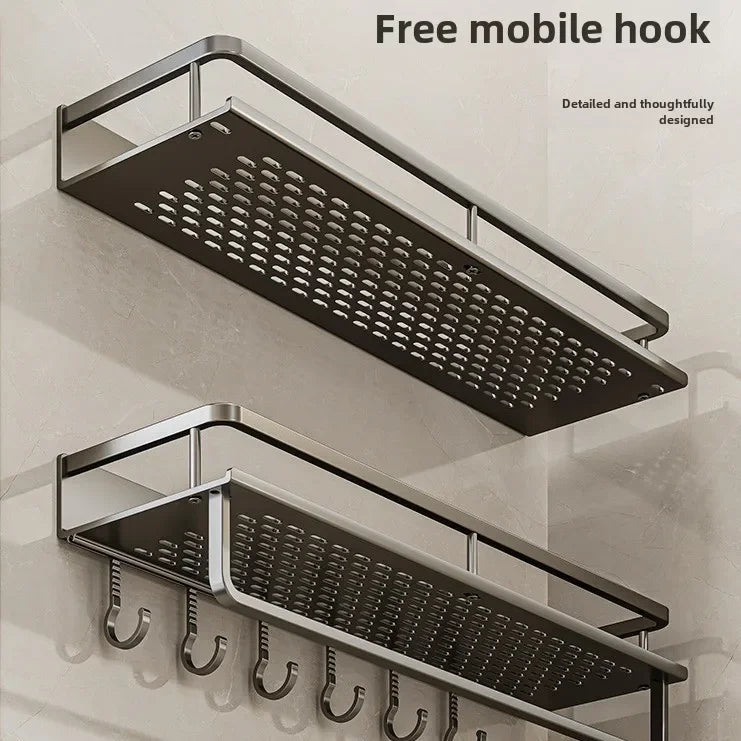 No-Drill Wall-Mounted Bathroom Shelf – alternate view