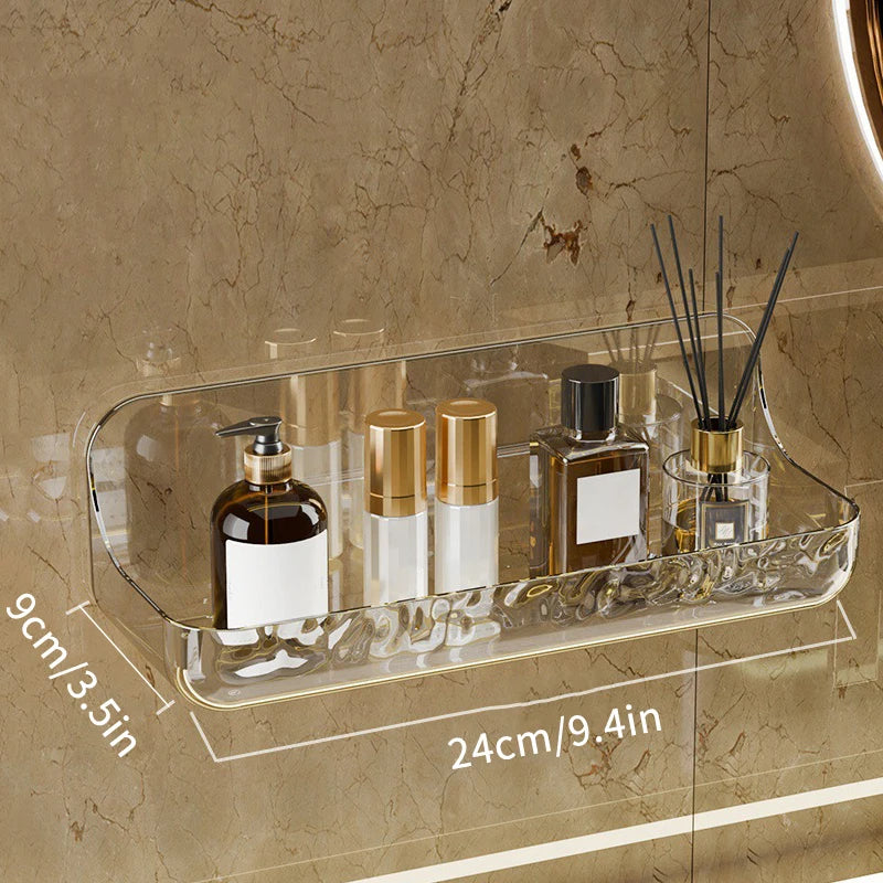 No-Drill Acrylic Shower Storage Shelf – alternate view