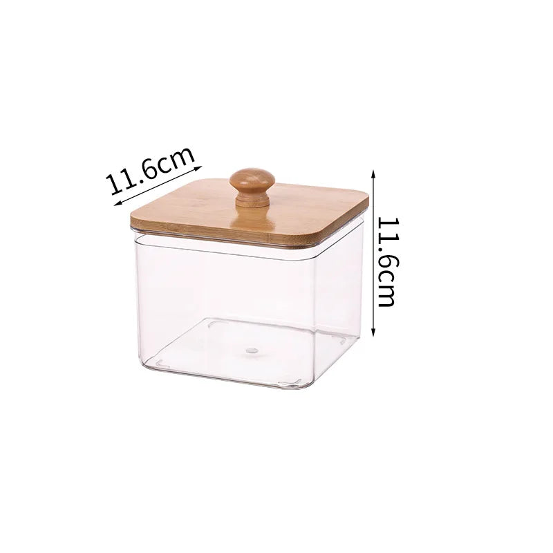 Bamboo-Lid Laundry Detergent Storage Container – alternate view