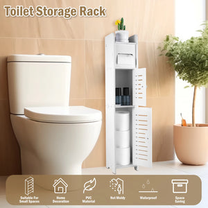 Slim Floor-to-Ceiling Bathroom Storage Cabinet – alternate view