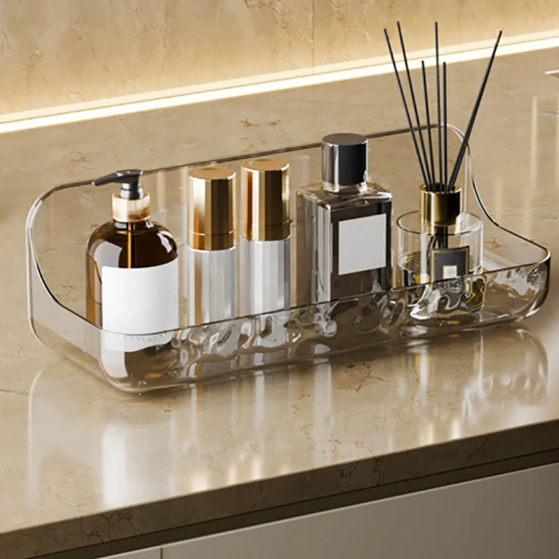 No-Drill Acrylic Shower Storage Shelf – L