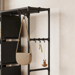 Multi-Tier Clothes and Quilt Storage Rack