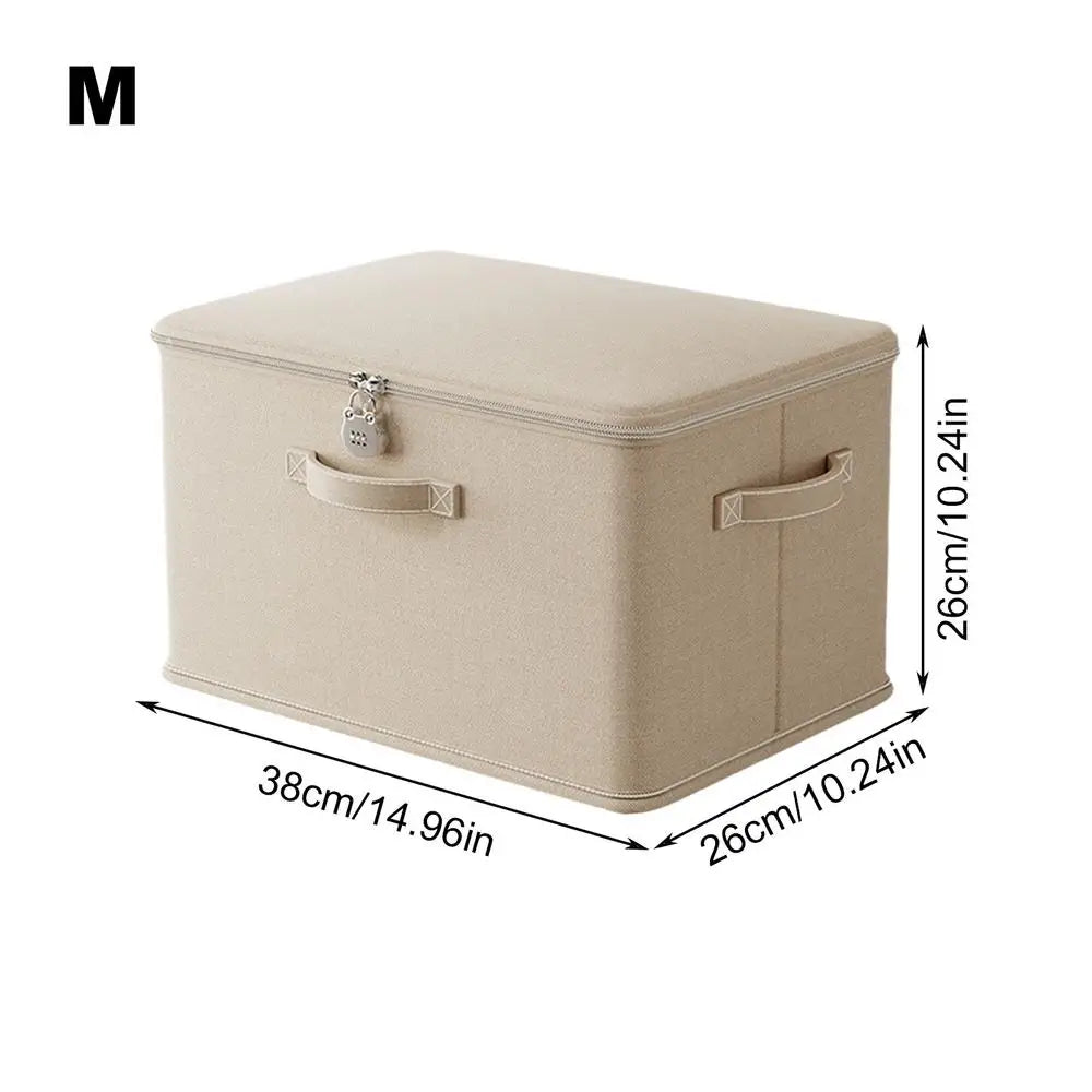 Stackable Locking Storage Container with Handle