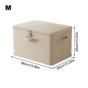 Stackable Locking Storage Container with Handle