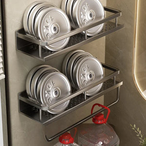 No-Drill Wall-Mounted Bathroom Shelf – alternate view
