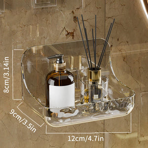 No-Drill Acrylic Shower Storage Shelf – alternate view