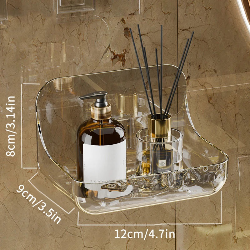 No-Drill Acrylic Shower Storage Shelf – alternate view