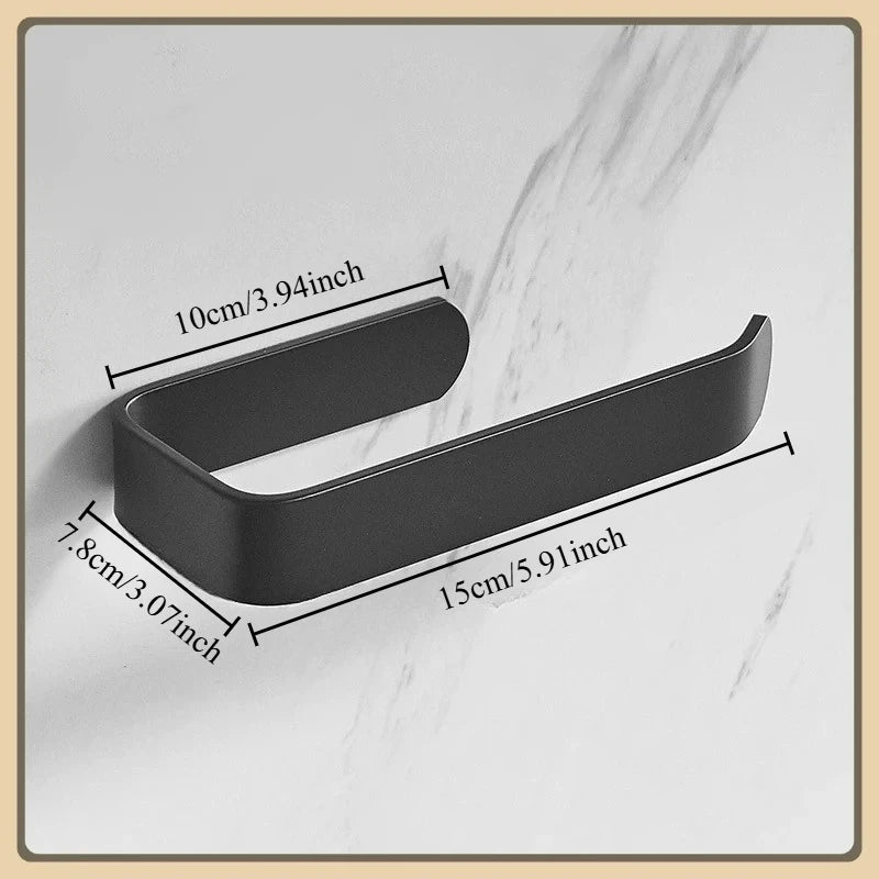 Wall-Mounted Bathroom Towel Rack and Shelf – alternate view