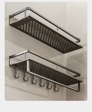 No-Drill Wall-Mounted Bathroom Shelf – alternate view