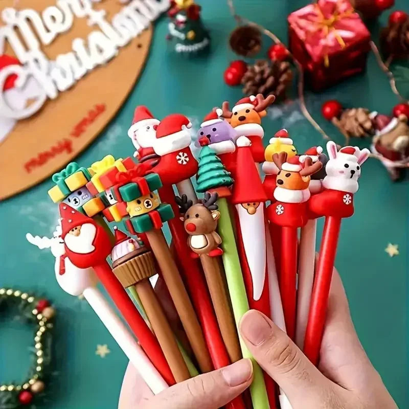Christmas-Themed Neutral Pens – 12 or 24 Pack