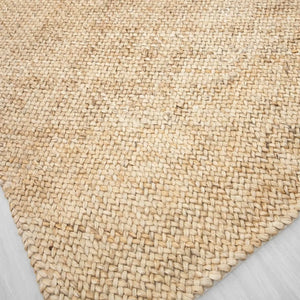 Handwoven Low-Pile Jute Area Rug
