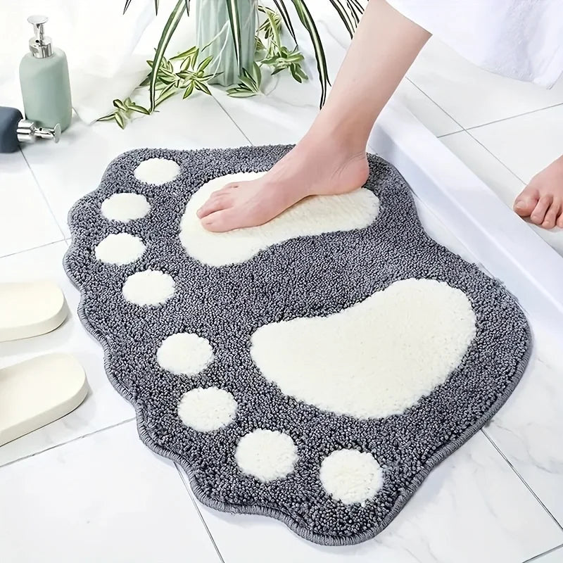 Absorbent Non-Slip Microfiber Bath Mat – Green